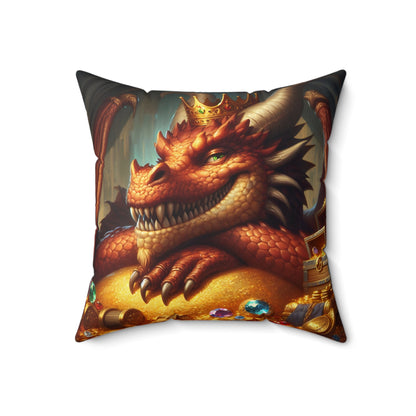Oreiller | Polyester | Carré | Mythologie nordique | Fafnir | Dragon