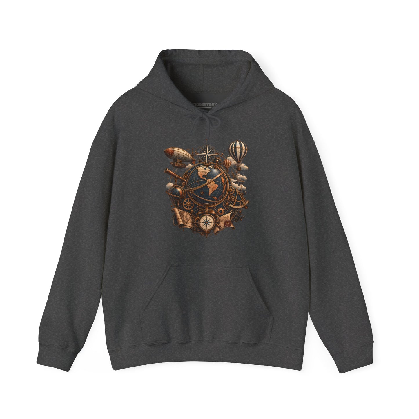 Steampunk Globe - Pullover Hoodie