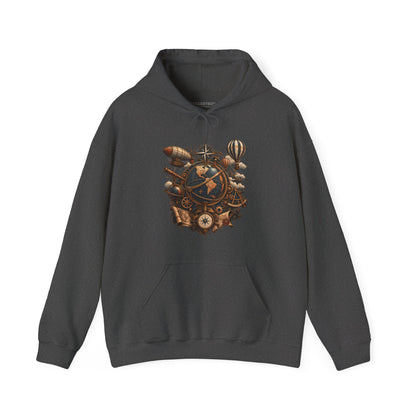 Steampunk Globe - Pullover Hoodie