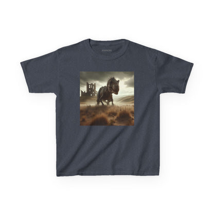 Camiseta | Camiseta Infantil | Algodão Pesado | Ficção Dinossáurica | T-Rex Ancestral