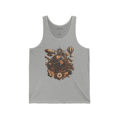 Steampunk Globe - Jersey Tank Top