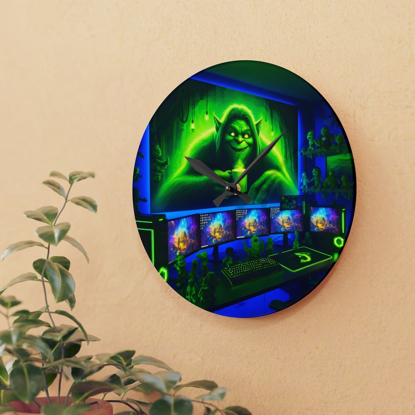 Wall Clock - Trickster Troll