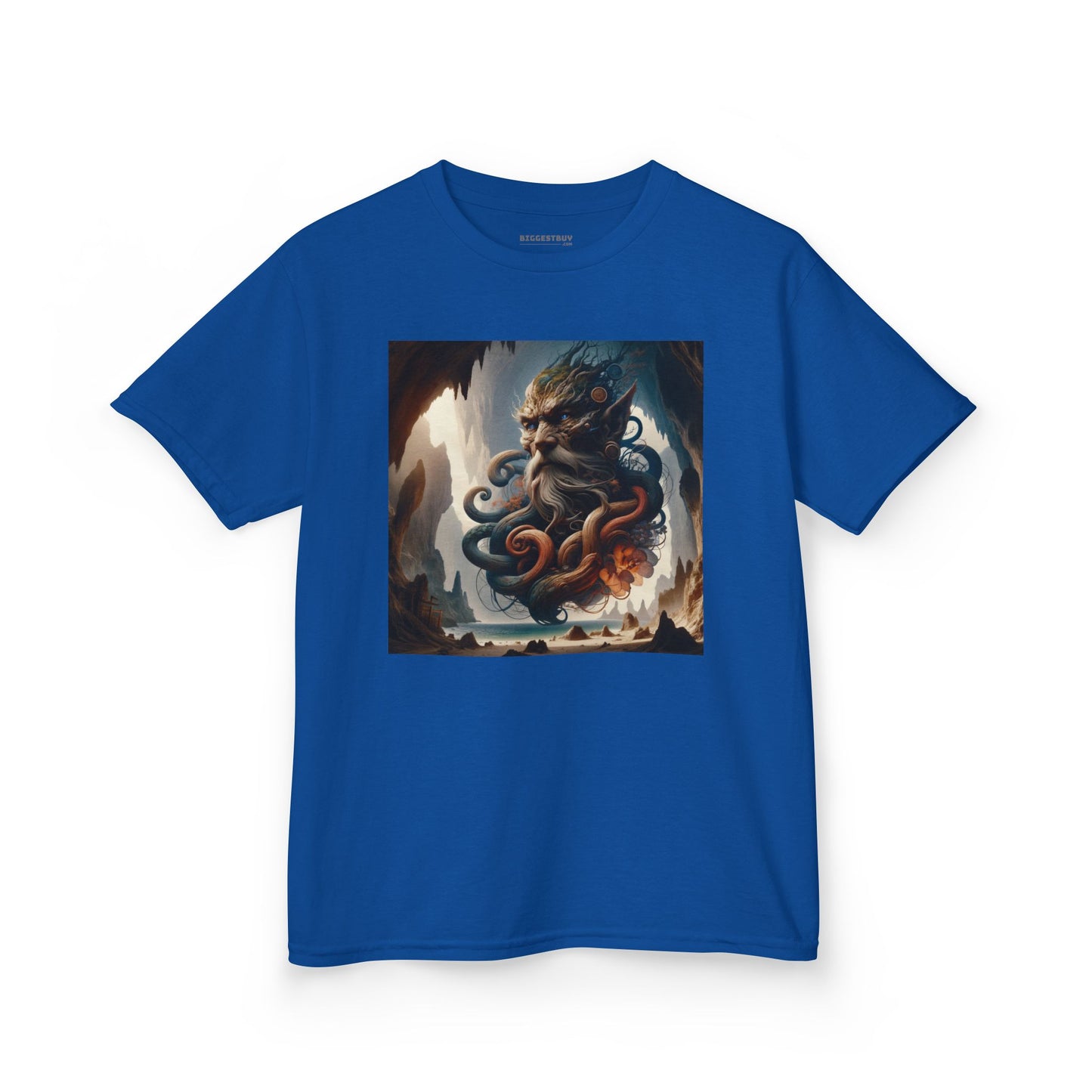 Camiseta | Camiseta Infantil | Algodão Pesado | Mitologia Marinha | Deus do Mar