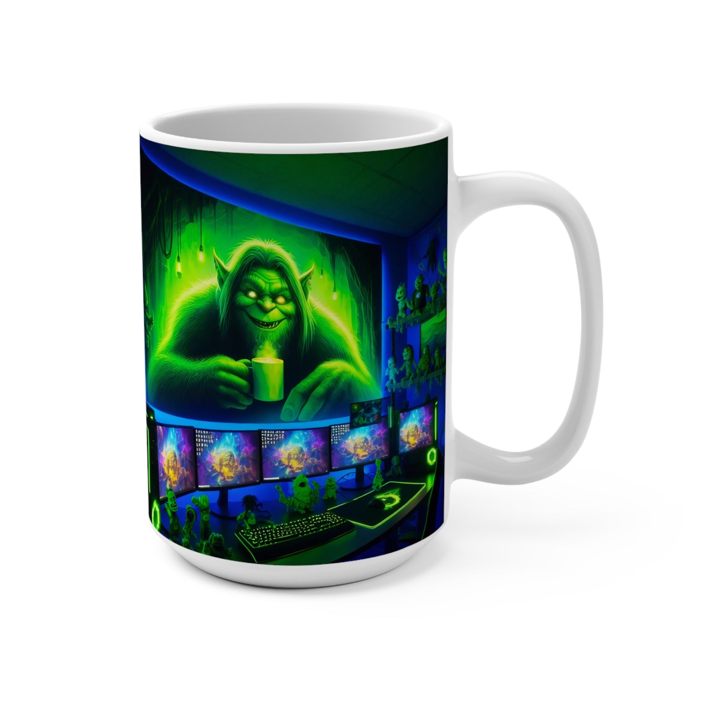 Tall Ceramic Mug - Trickster Troll