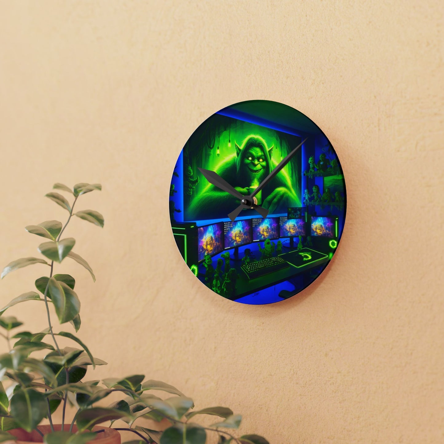 Wall Clock - Trickster Troll