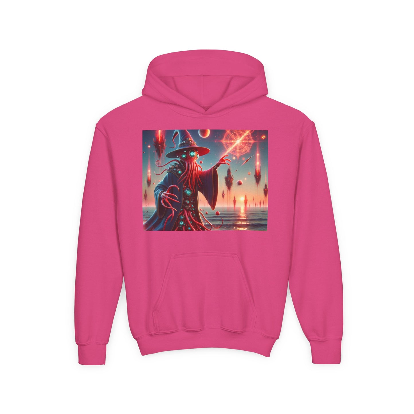 Sweatshirt | Jugend | Kapuzenpullover | Schwere Mischung | Lovecraftian Horror | Illithiden | Zauberer