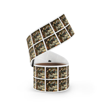Stickerlabelrol | Vierkant | Steampunk Feeën | Boswachters