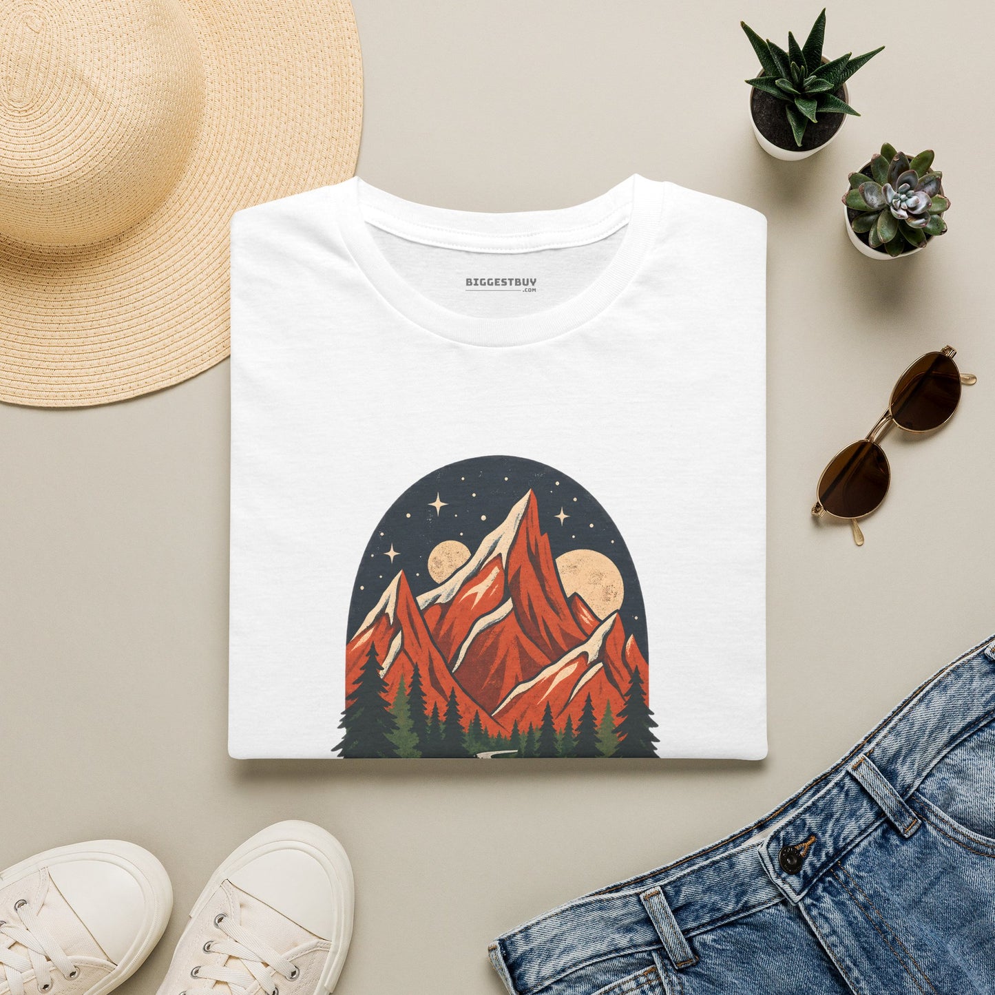 Mountain Maze - Softstyle T-Shirt