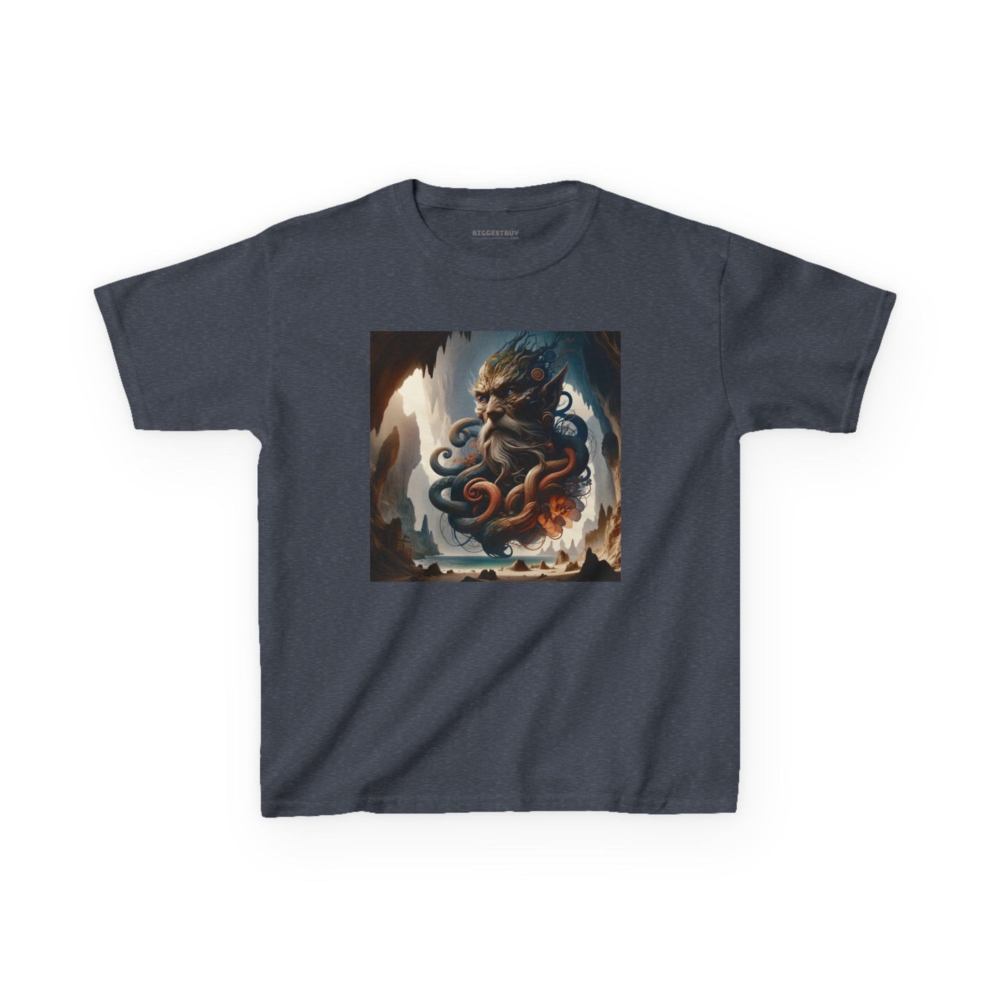 Camiseta | Camiseta Infantil | Algodão Pesado | Mitologia Marinha | Deus do Mar