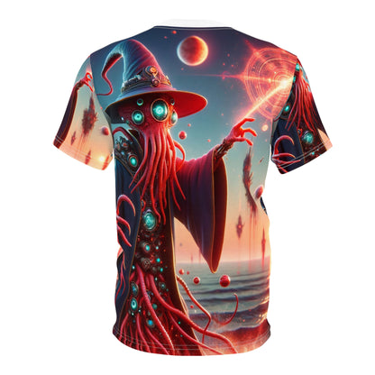 Camiseta | Estampa Total | Camiseta Unissex | Terror Cósmico | Illithid | Feiticeiro