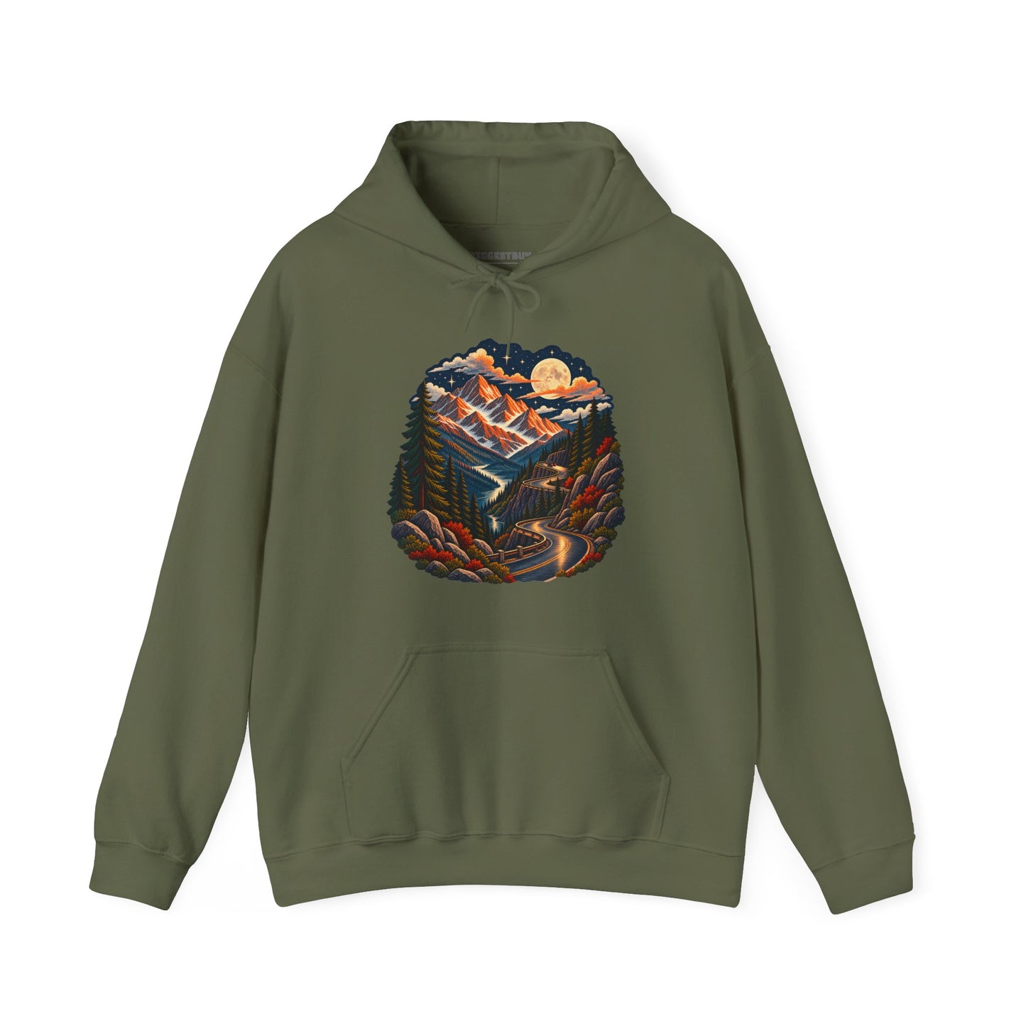 Moonlit Mountain - Pullover Hoodie