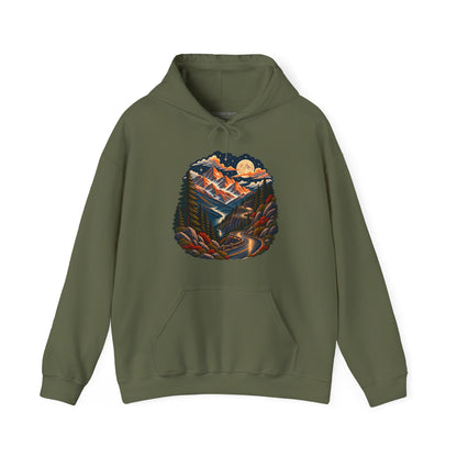 Moonlit Mountain - Pullover Hoodie