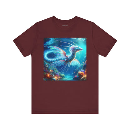 Camiseta | Unisex | Camiseta de punto | Manga corta | Fantasía Acuática | Dragón Marino