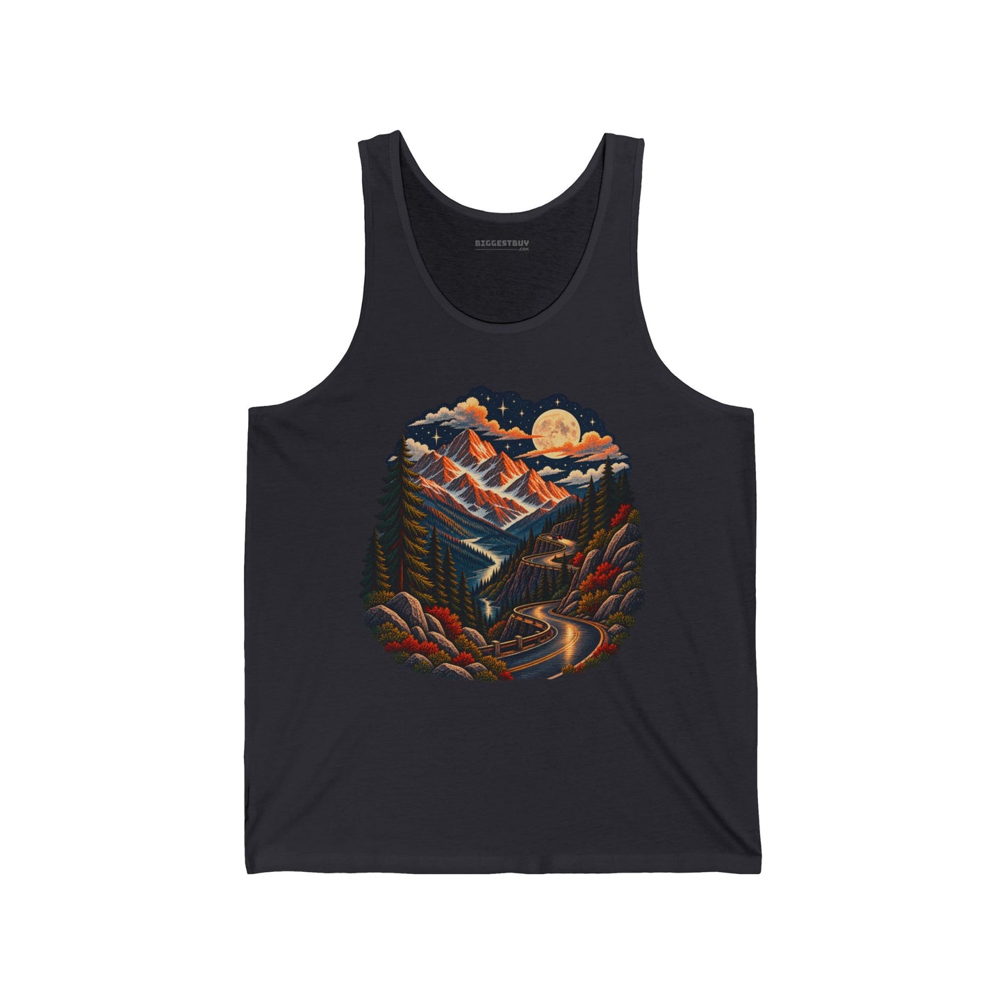 Moonlit Mountain - Jersey Tank Top