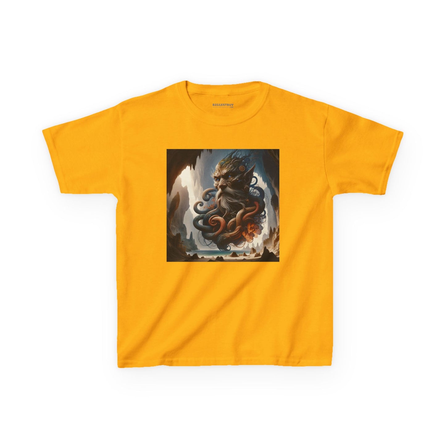 Camiseta | Camiseta Infantil | Algodão Pesado | Mitologia Marinha | Deus do Mar