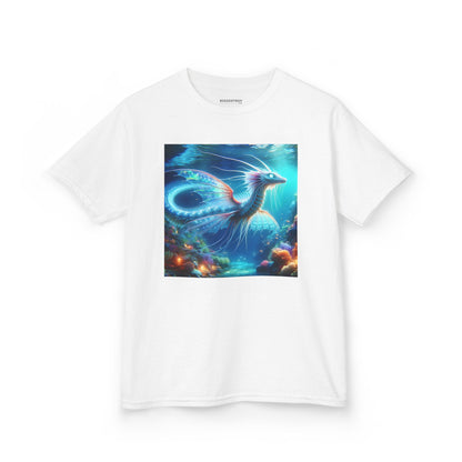 T-Shirt | Koszulka dziecięca | Ciężka bawełna | Mitologia morska | Ryujin | Smok wodny