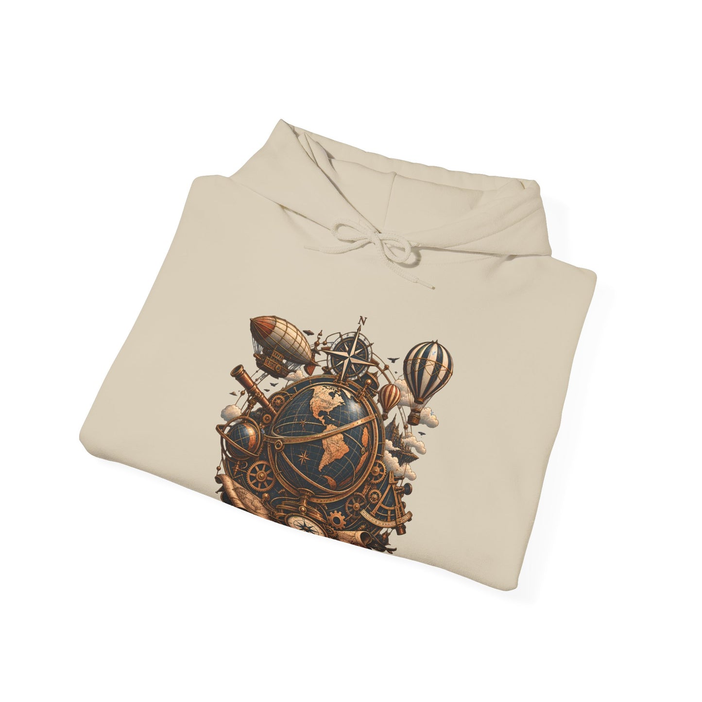 Steampunk Globe - Pullover Hoodie