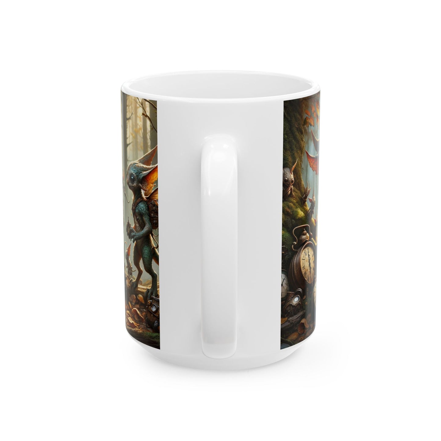 Taza | Cerámica | Blanca | Fantasía Celta | Pooka del Bosque