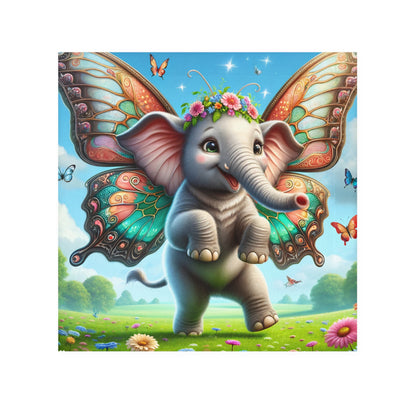 Handdoek | Washandje | Mythische Fantasie | Vlinderolifant
