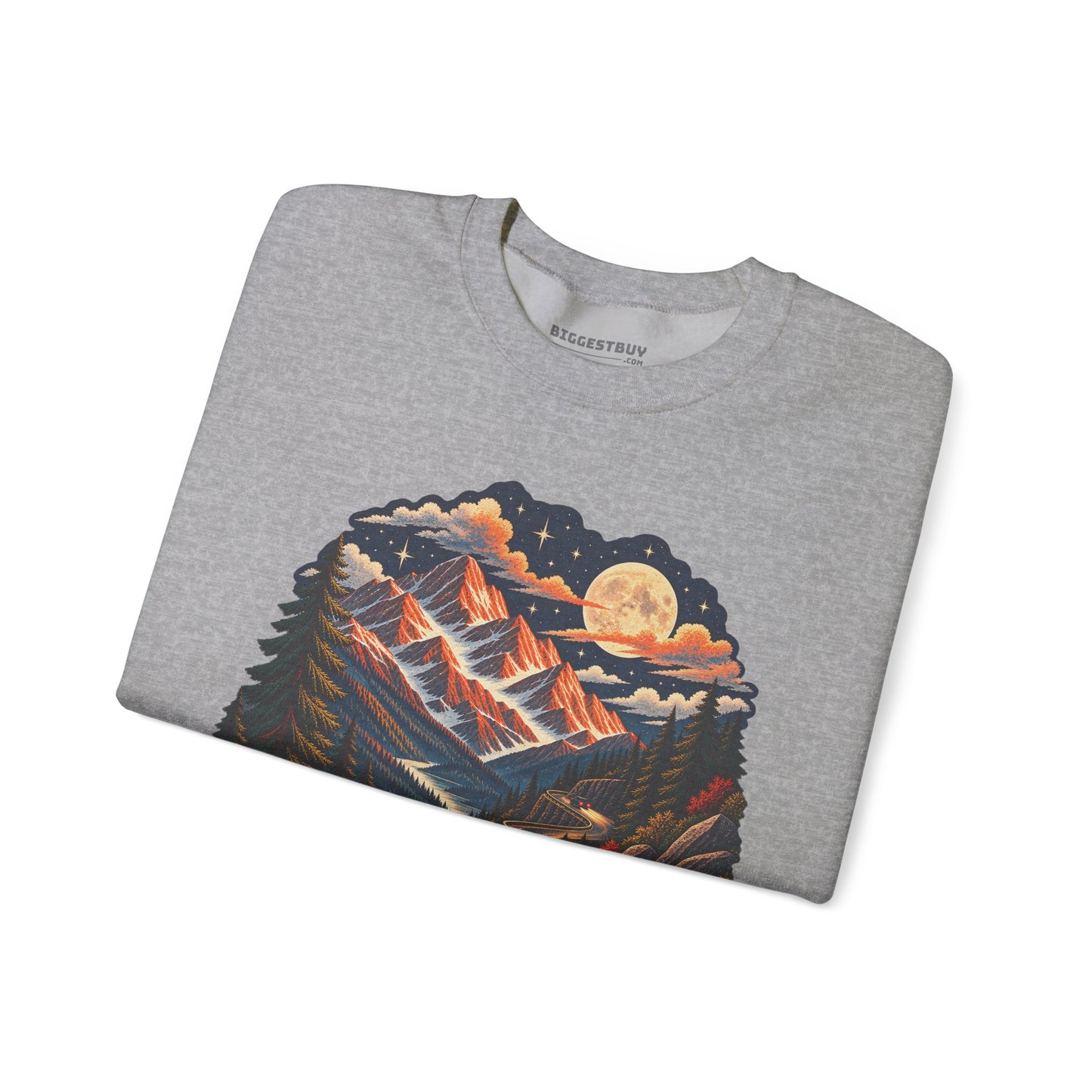 Moonlit Mountain - Crewneck Sweatshirt