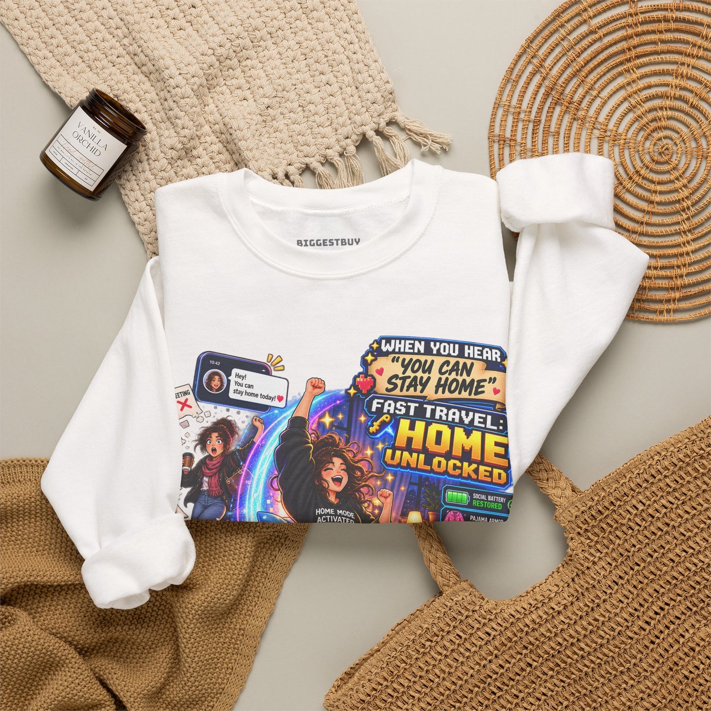 Quarantine Vibe - Crewneck Sweatshirt