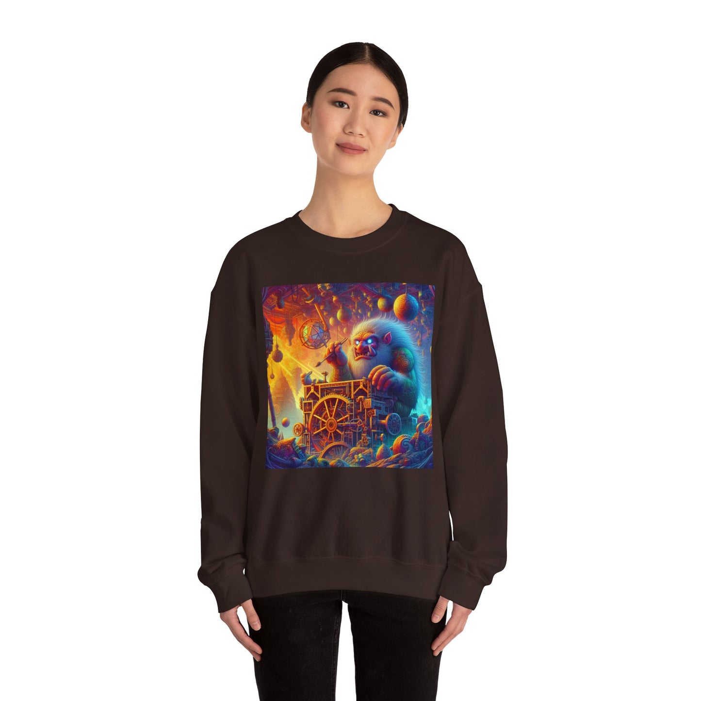 Bluza dresowa | Unisex | Okrągły dekolt | Gruba mieszanka | Mitologia Arktyczna | Mechanik Lodu