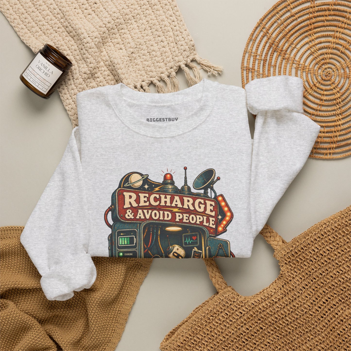 Social Recharge - Crewneck Sweatshirt