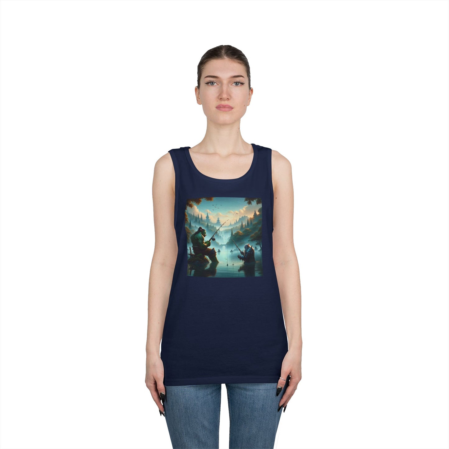 เสื้อกล้าม | ยูนิเซ็กส์ | ผ้าฝ้ายเนื้อหนา | แฟนตาซีสันติภาพ | ออร์คและคนแคระ