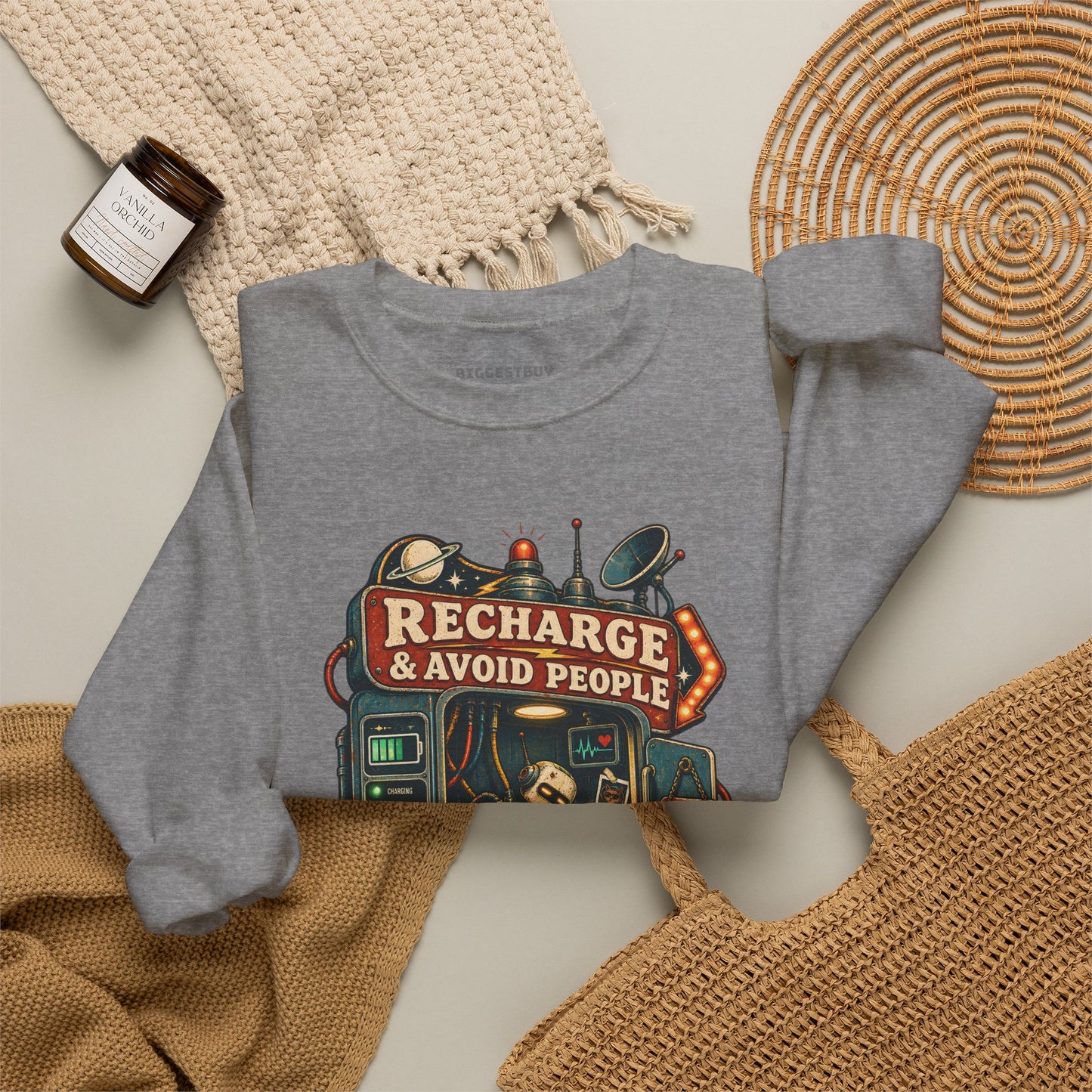 Social Recharge - Crewneck Sweatshirt