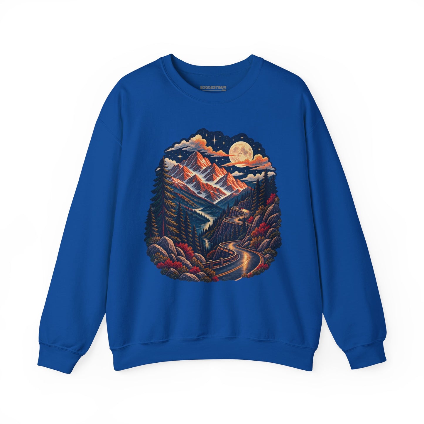 Moonlit Mountain - Crewneck Sweatshirt