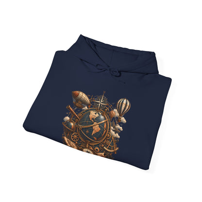 Steampunk Globe - Pullover Hoodie