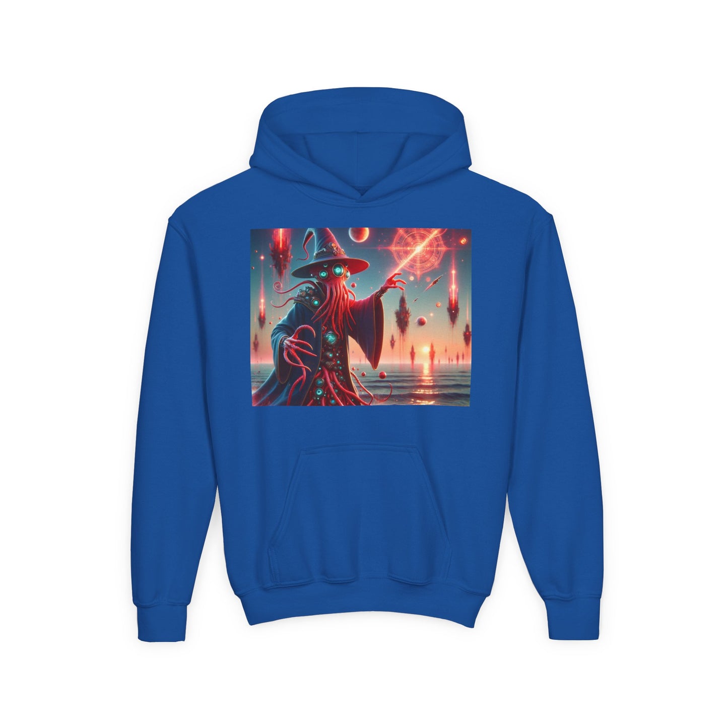 Sweatshirt | Jugend | Kapuzenpullover | Schwere Mischung | Lovecraftian Horror | Illithiden | Zauberer