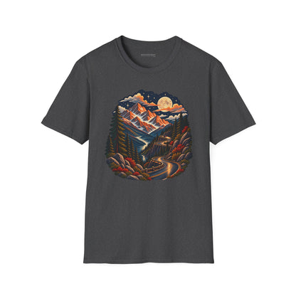 Moonlit Mountain - Softstyle T-Shirt