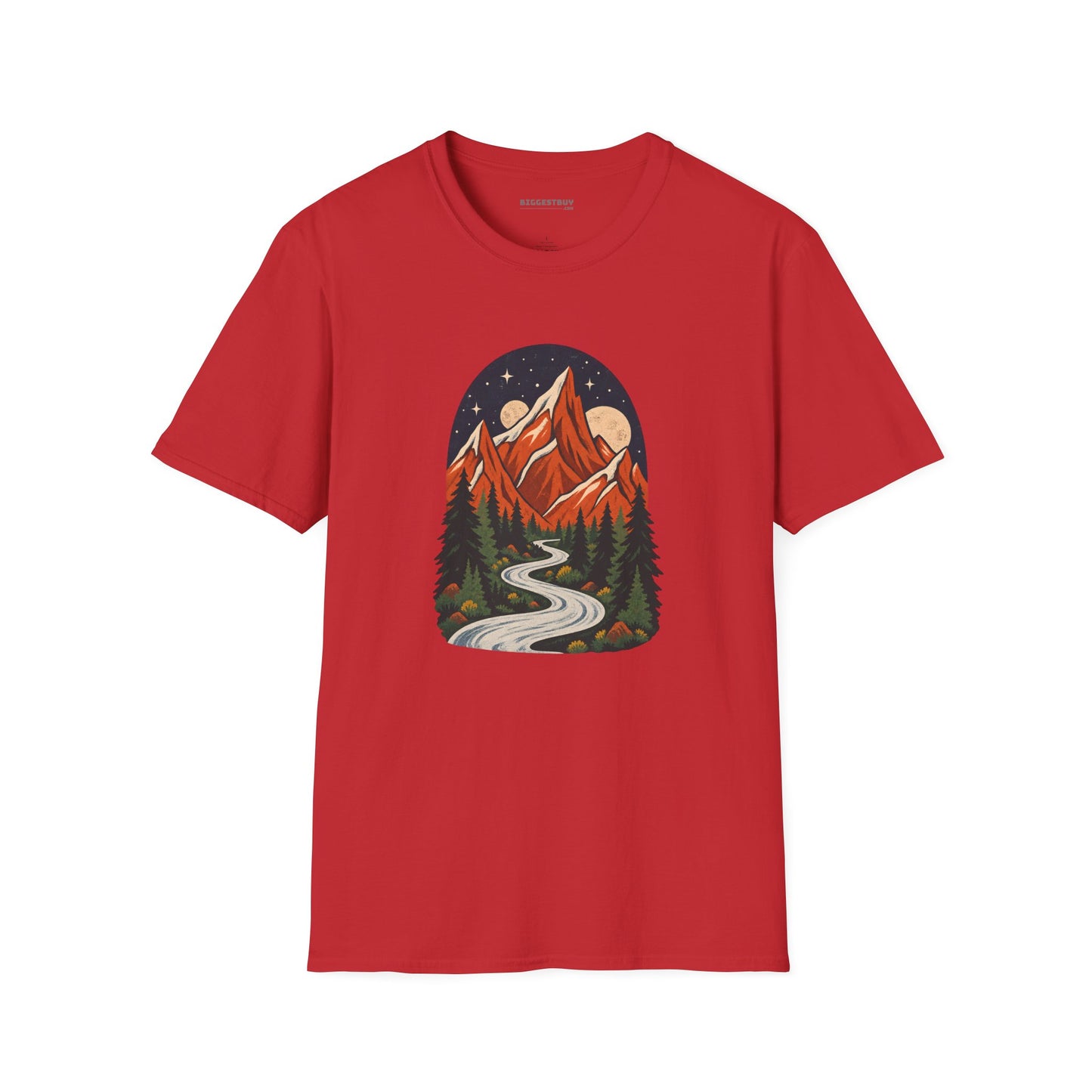 Mountain Maze - Softstyle T-Shirt