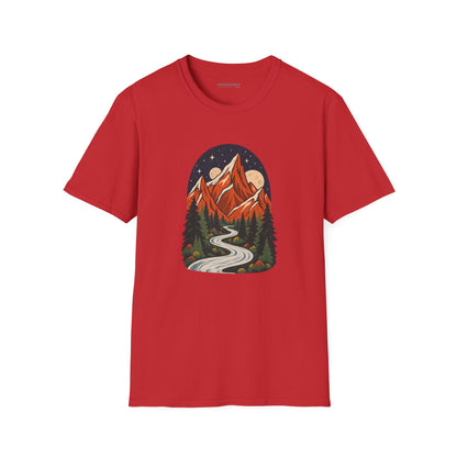 Mountain Maze - Softstyle T-Shirt