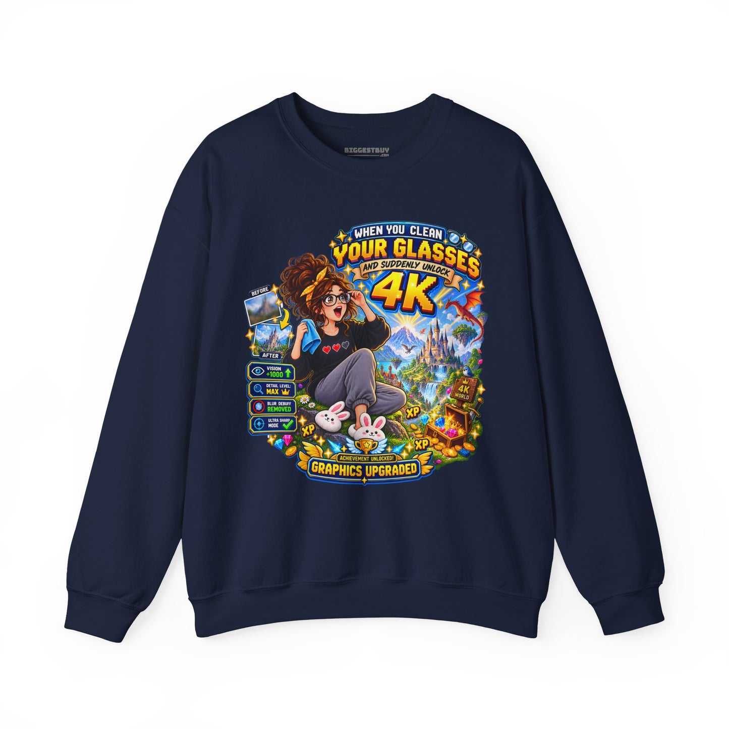 Glasses Galaxy - Crewneck Sweatshirt