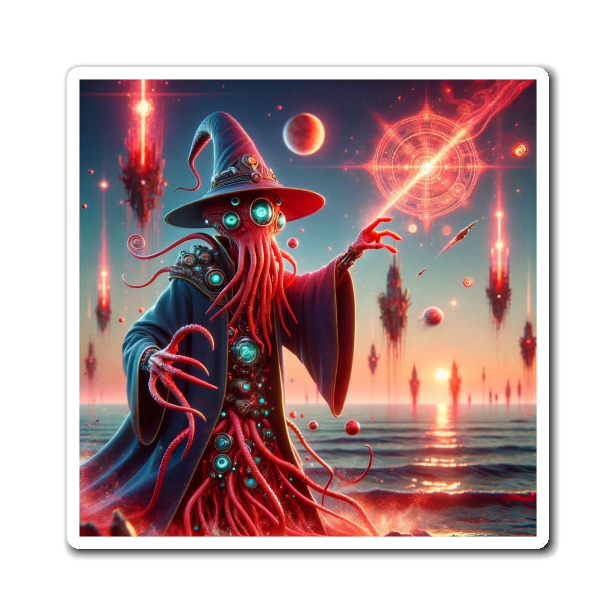 マグネット | ビニール | ラヴクラフト風ホラー | 宇宙の魔術師