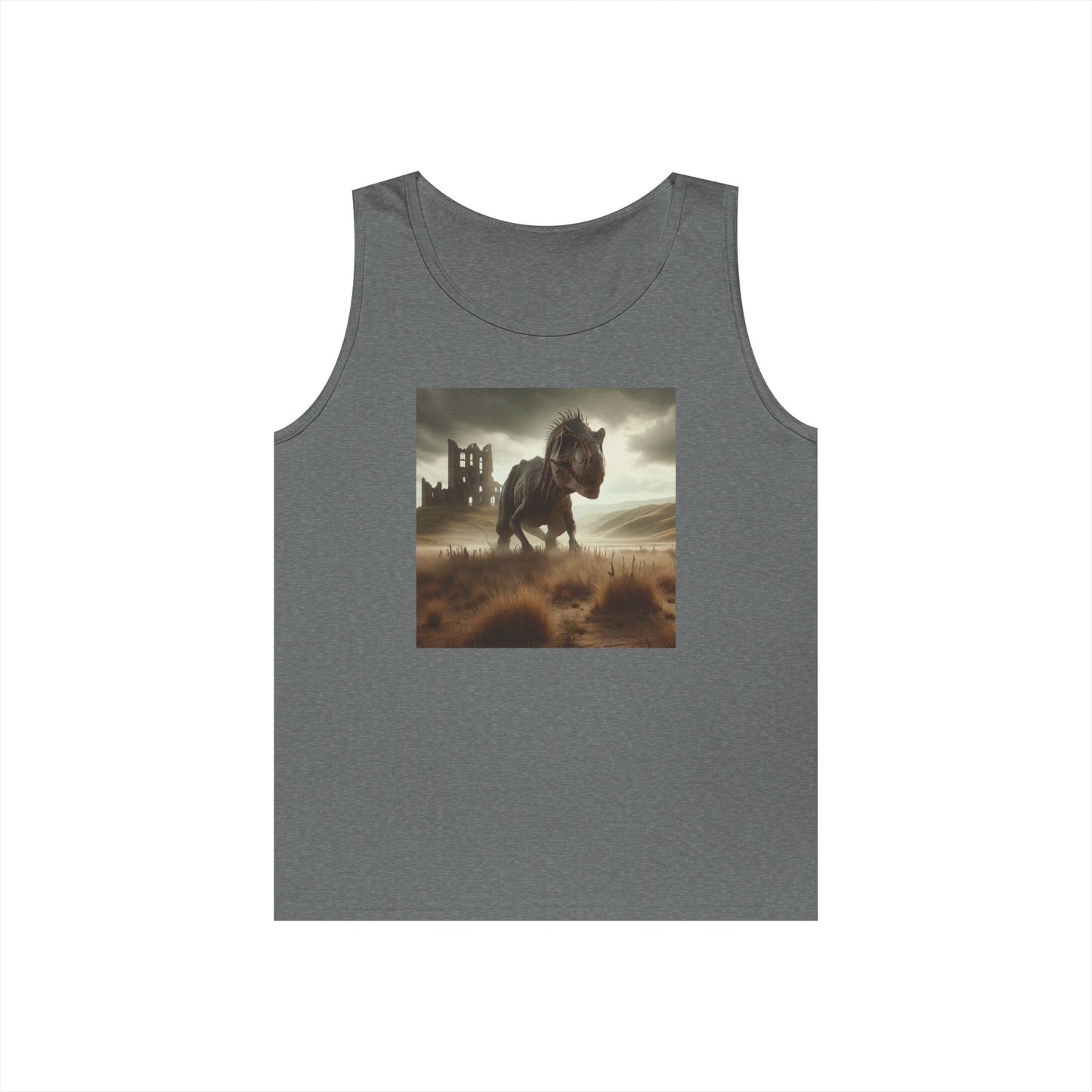 Tank Top | Unisex | Heavy Cotton | Prehistoric Fantasy | T-Rex Hunt