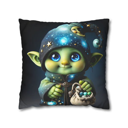 Kussensloop | Vierkant | Polyester canvas | Fantasy | Celestiale Magie | Kobold