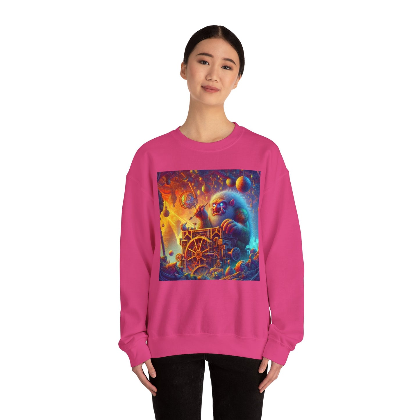 Bluza dresowa | Unisex | Okrągły dekolt | Gruba mieszanka | Mitologia Arktyczna | Mechanik Lodu