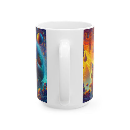 Taza | Cerámica | Blanca | Mitología Nórdica | Gigante Artificiero