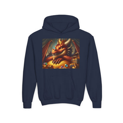 Bluza dresowa | Młodzieżowa | Z kapturem | Gruba mieszanka | Nordycka Mitologia | Fafnir | Smok