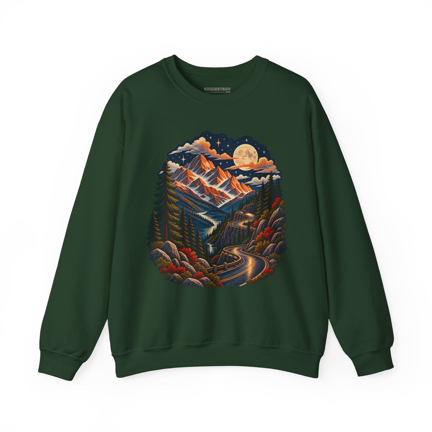 Moonlit Mountain - Crewneck Sweatshirt