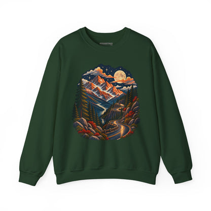 Moonlit Mountain - Crewneck Sweatshirt