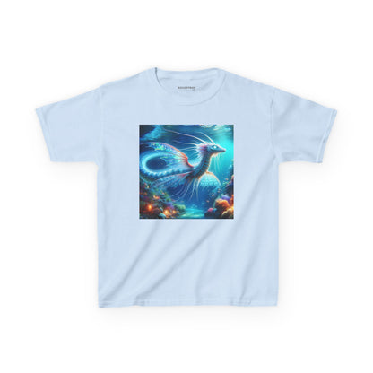 T-Shirt | Koszulka dziecięca | Ciężka bawełna | Mitologia morska | Ryujin | Smok wodny