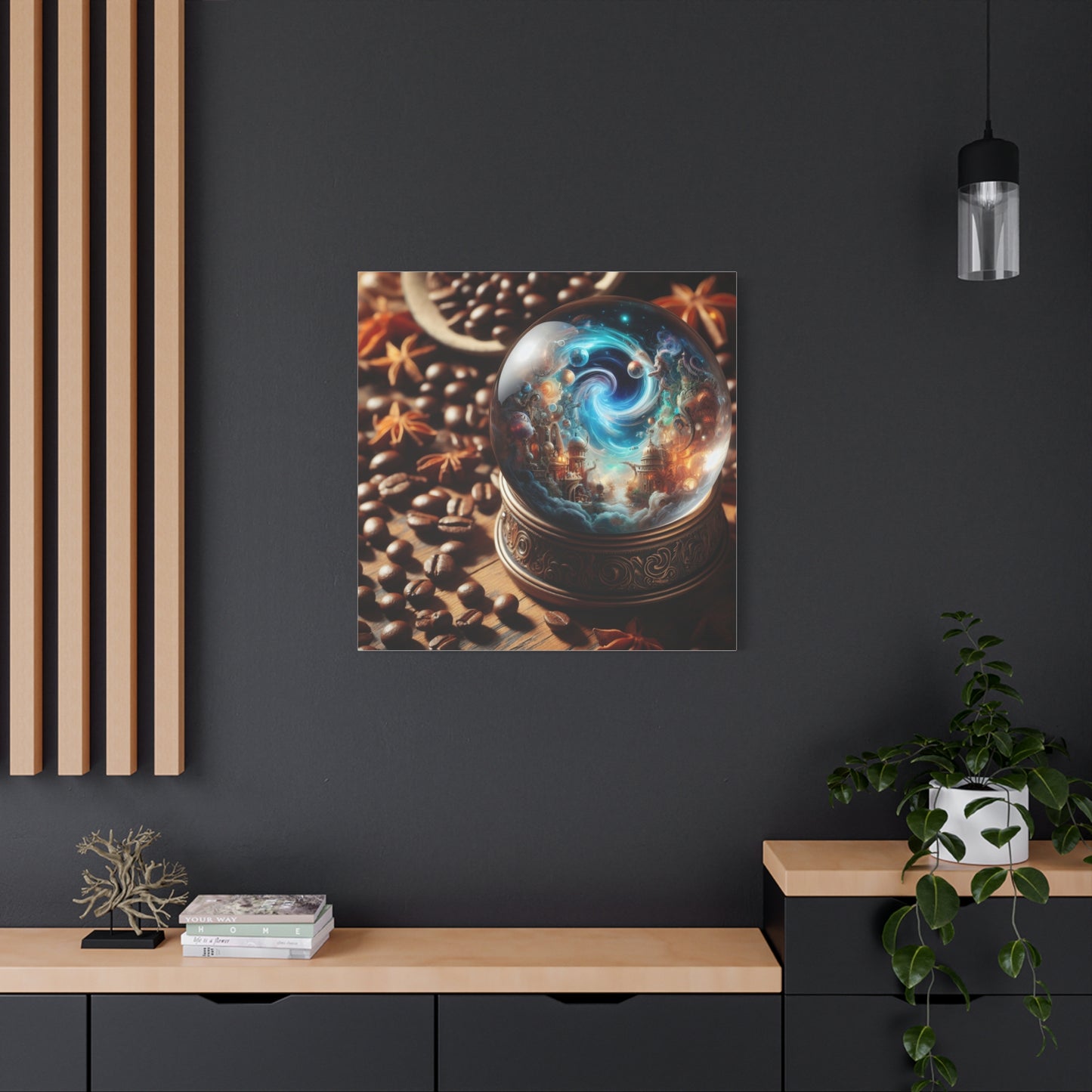 Canvas | Matte | Cosmic Fantasy | Mystical Globe