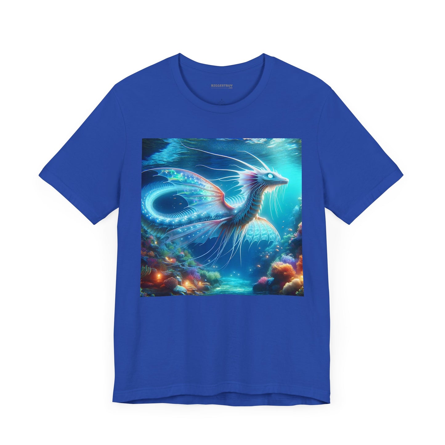 Camiseta | Unisex | Camiseta de punto | Manga corta | Fantasía Acuática | Dragón Marino