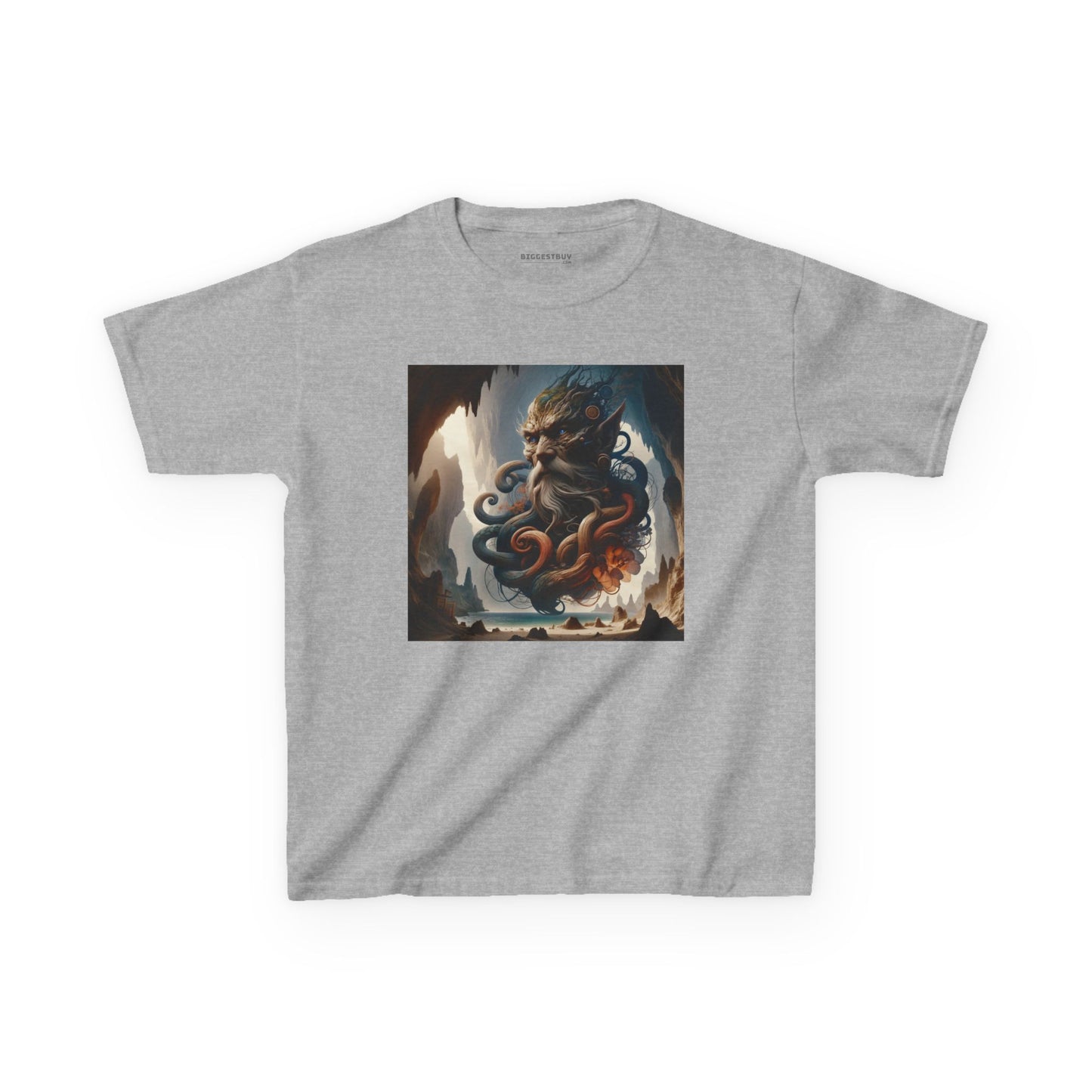 Camiseta | Camiseta Infantil | Algodão Pesado | Mitologia Marinha | Deus do Mar