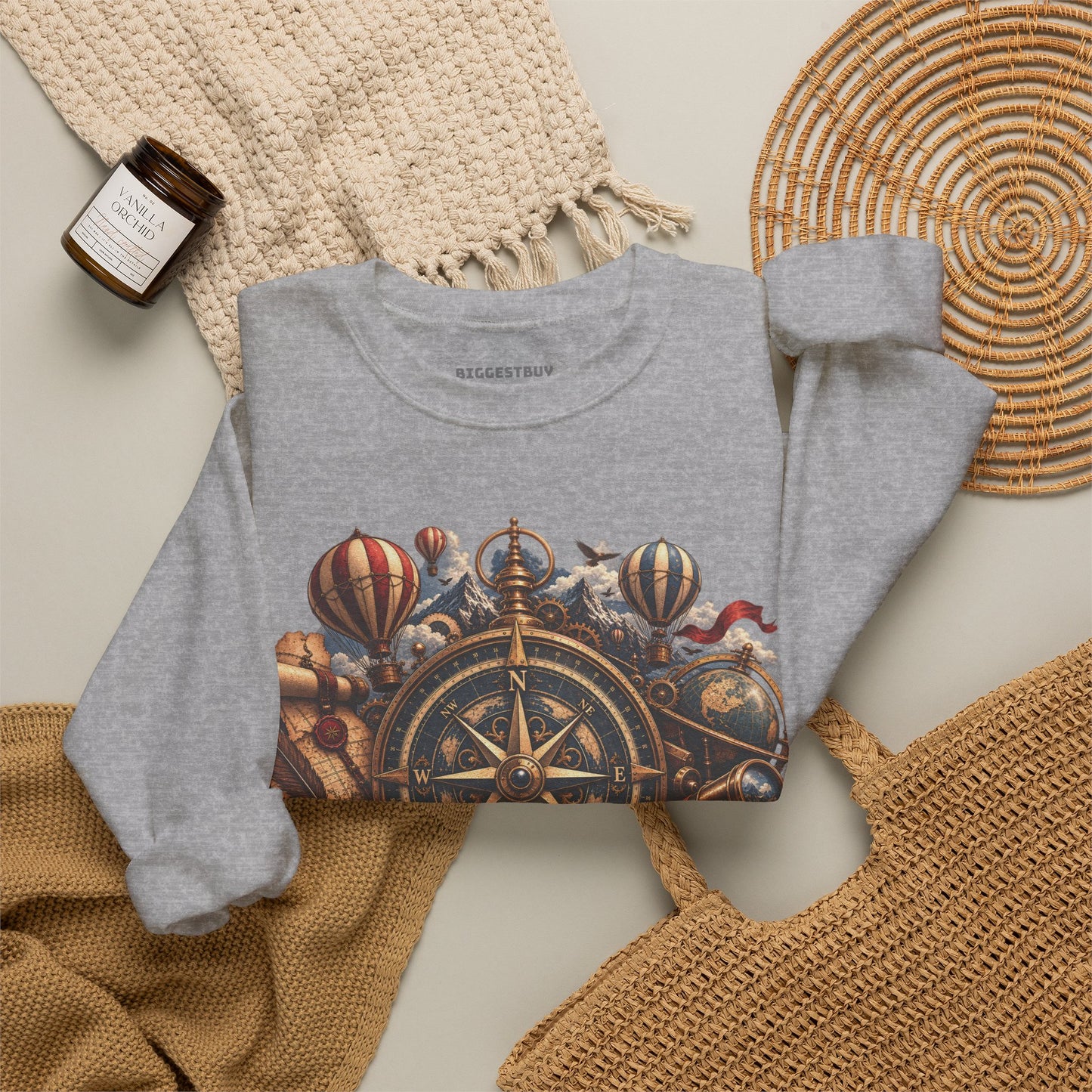 Navigatin Nostalgia - Crewneck Sweatshirt