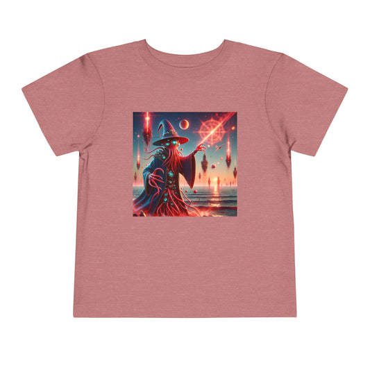Camiseta | Camiseta para niños pequeños | Manga corta | Horror Cósmico | Mago Lovecraftiano
